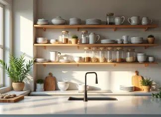 Cuisine ouverte : faut-il adopter les étagères de cuisine ouvertes ?
