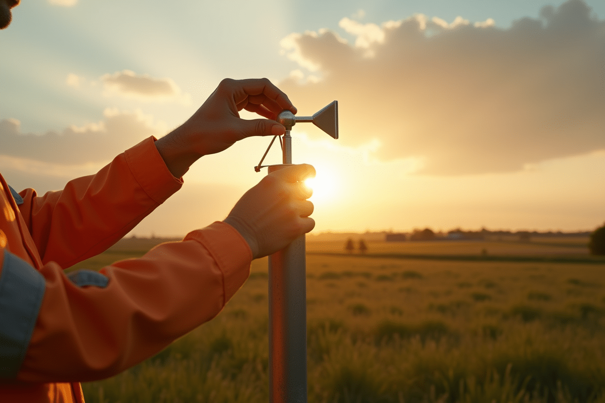 anémomètre installation