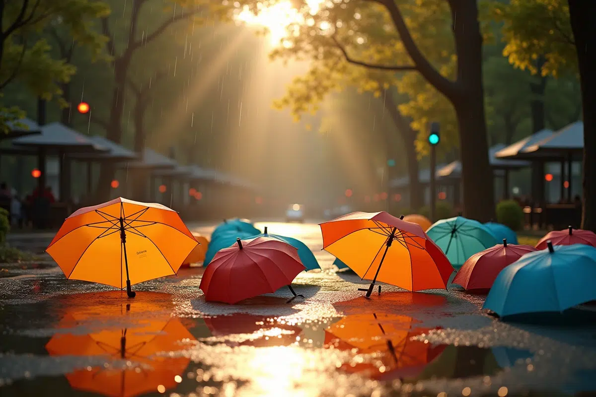 parapluie retourné